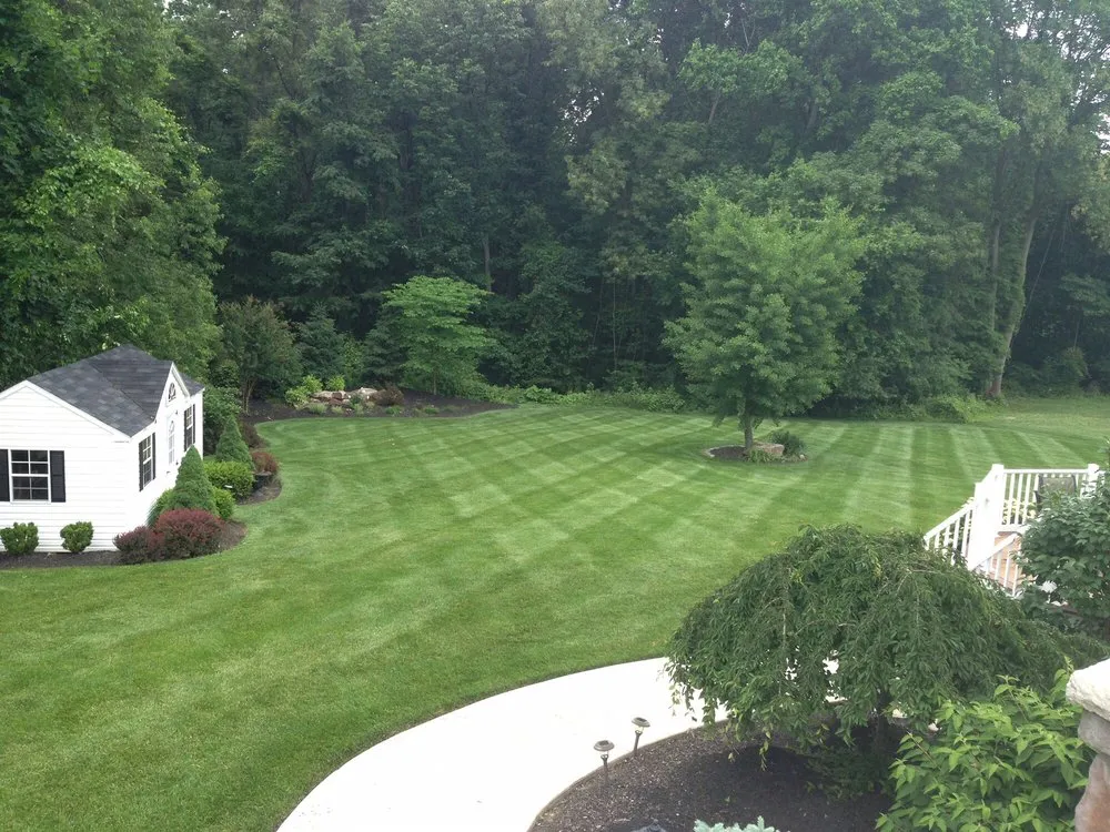 Custom outdoor landscaping in Garnet Valley, PA by King Cut Landscaping