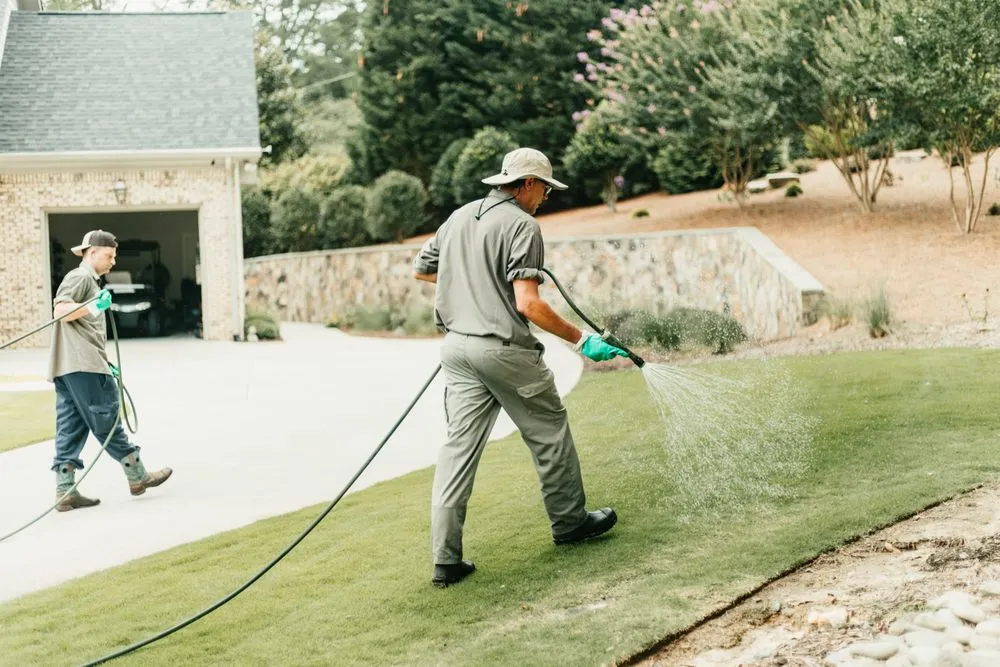 Top-rated landscape installation for homes in Peachtree City, GA by King Green