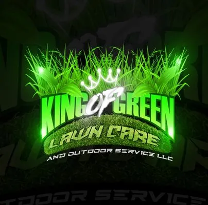 King Of Green Lawncare And Outdoor Service Logo