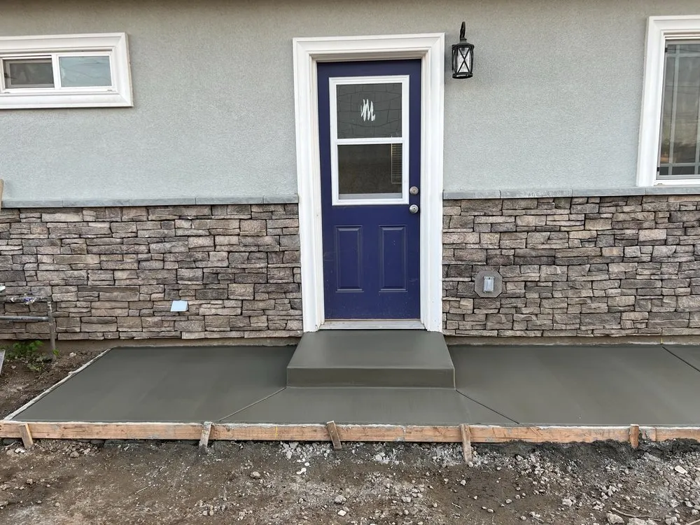 Local landscape installation in Upland, CA by King of Kings Concrete