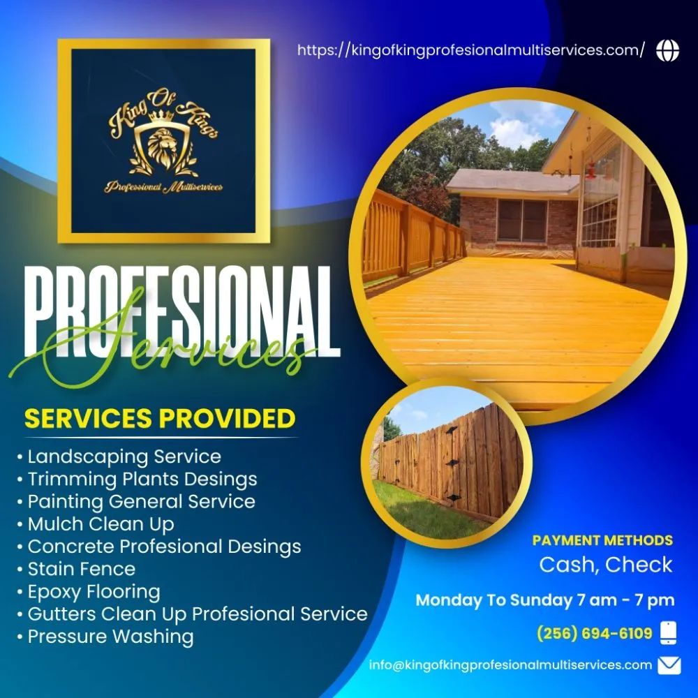 Affordable landscape installation for year-round maintenance in Huntsville, AL by King Of Kings Multi Service