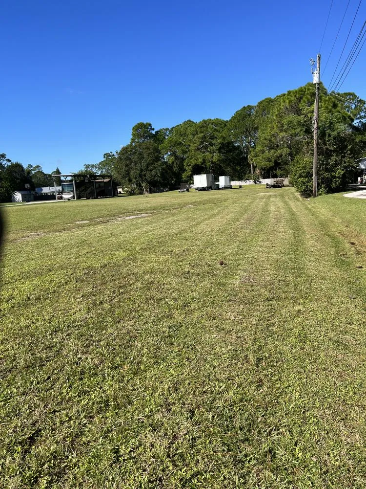 Custom landscape installation in Melbourne, FL by King of lawns lawn care services