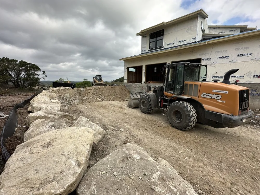 Custom garden landscaping with custom design in Spring Branch, TX by King Operations