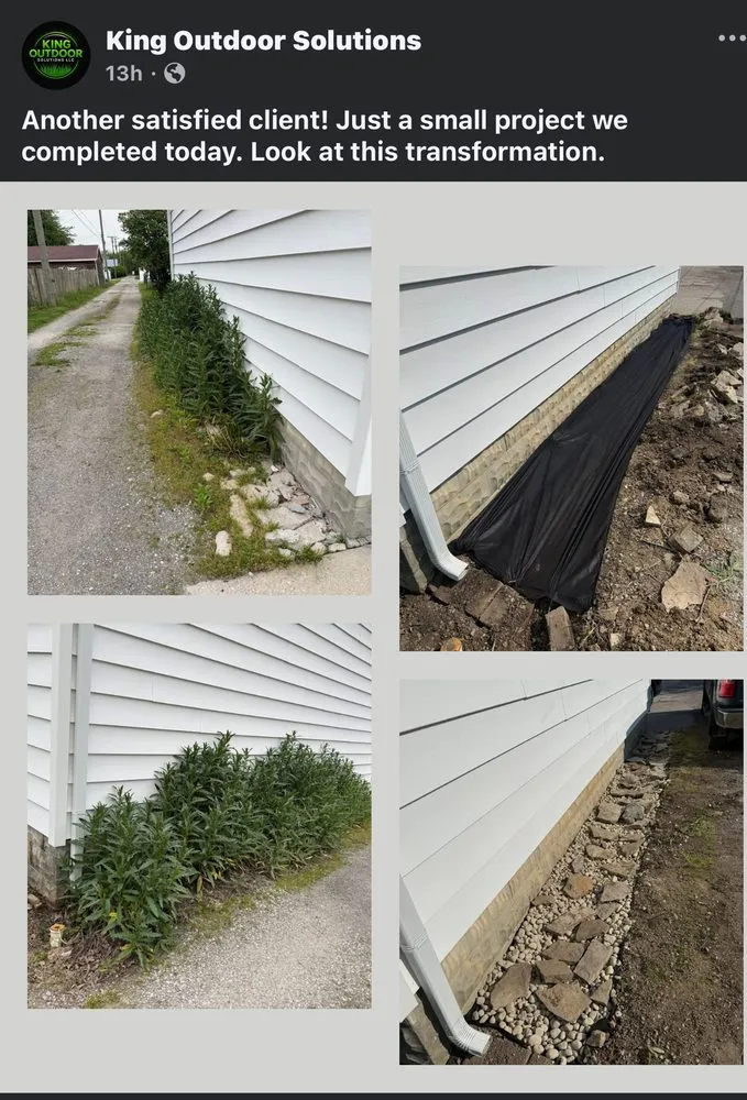 Expert landscape installation with custom design in Kenton, OH by King Outdoor Solutions