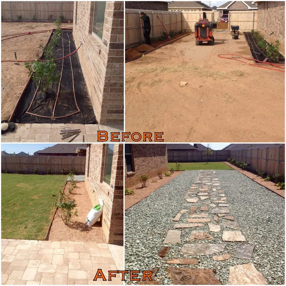 Expert garden landscaping for homes in Odessa, TX by Kingdom Builders Landscape Division