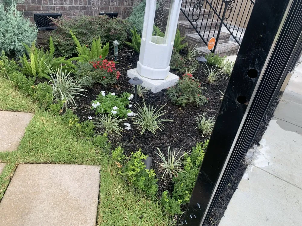 Custom garden landscaping in Chalmette, LA by KingdomCuts Landscaping Maintenance and Lawn care