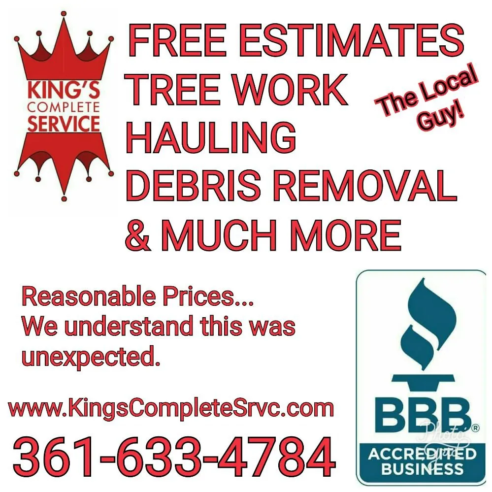Reliable yard cleanup service in San Antonio, TX by King's Complete Service