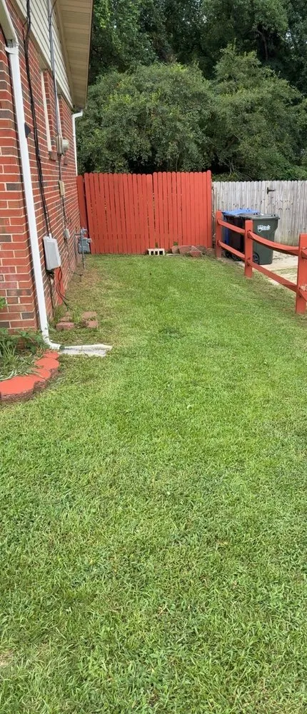 Custom lawn mowing service with custom design in Fayetteville, NC by Kings Lawn and Landscape