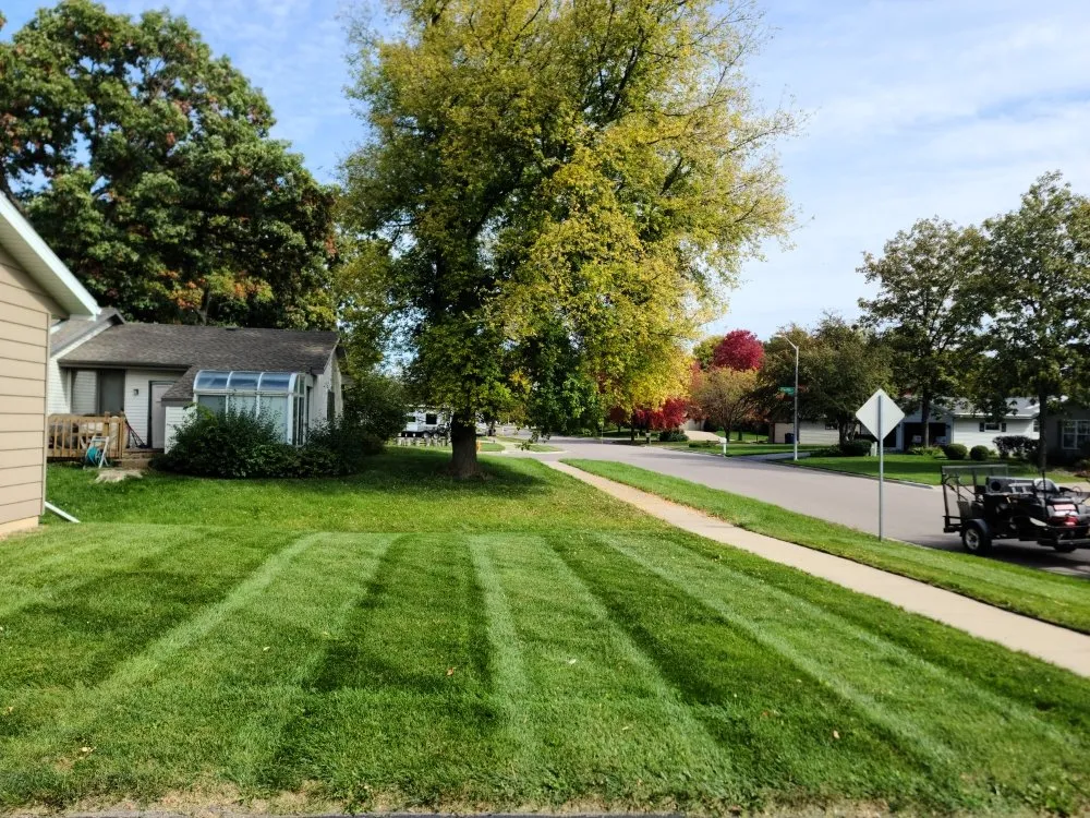 Professional landscape installation in Janesville, WI by Kinzie Lawncare
