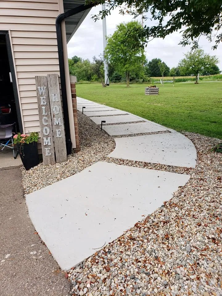 Custom garden landscaping in Mason, MI by Kirkpatrick's