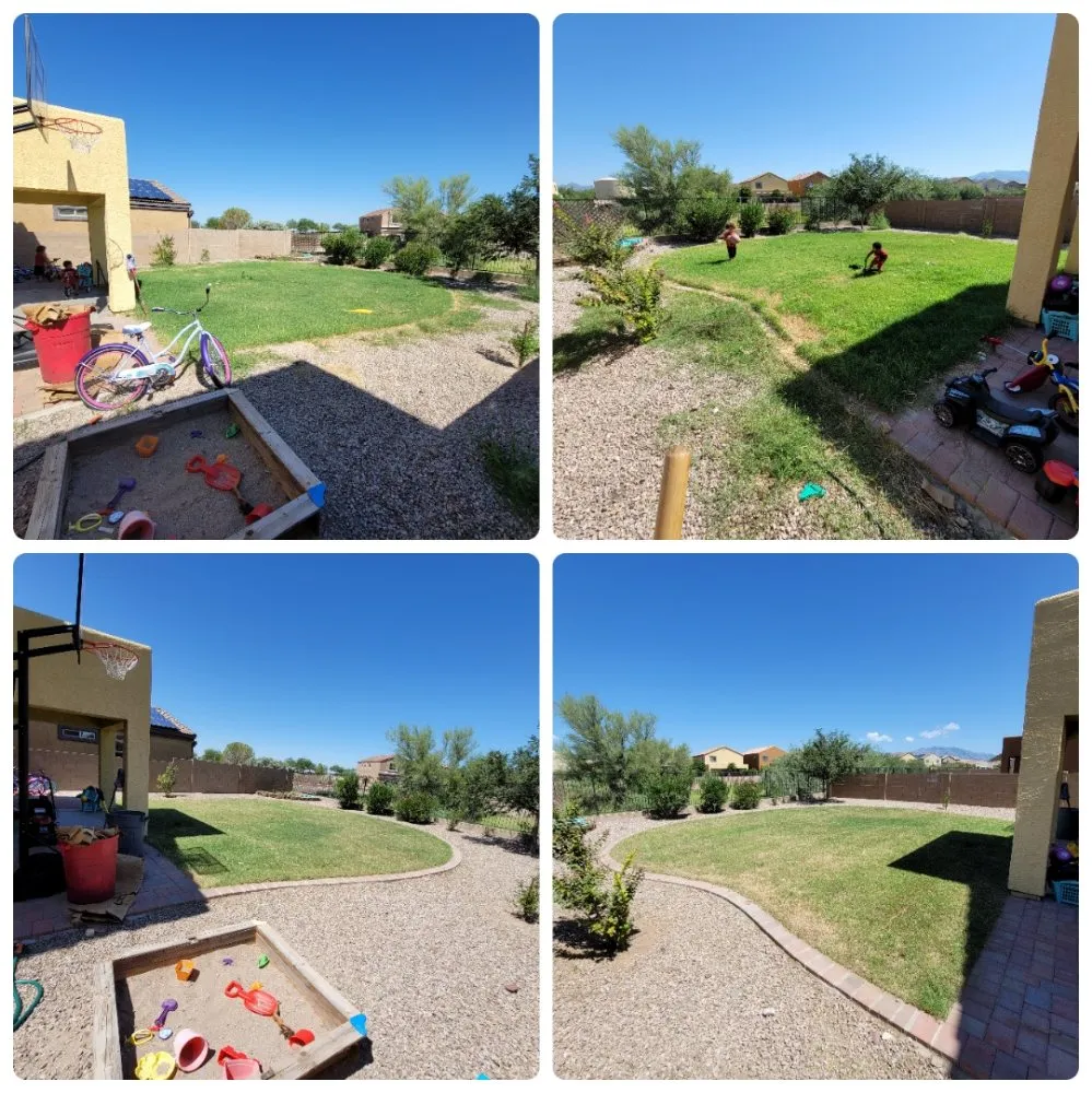 Affordable outdoor landscaping with custom design in Tucson, AZ by Kiss My Grass Landscaping