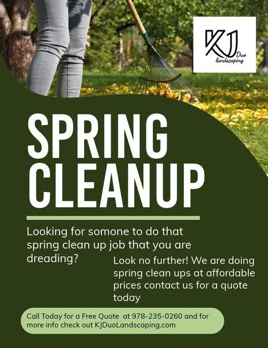 Local yard cleanup service for homes in Ashburnham, MA by KJ Duo Landscaping