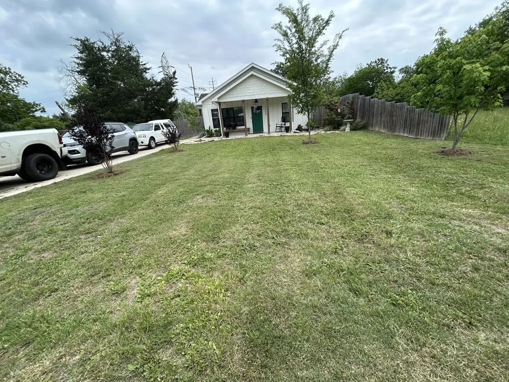 Professional yard maintenance in China Spring, TX by K&J landscape company