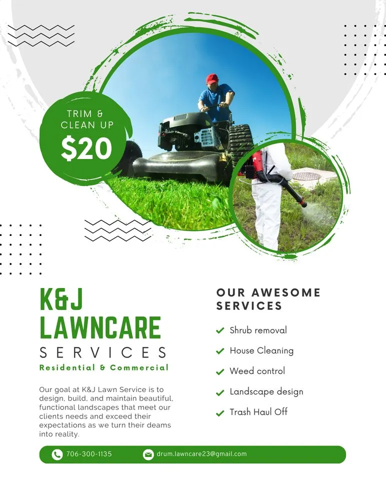Professional yard cleanup service for residential properties in Gainesville, GA by K&J Lawn Care