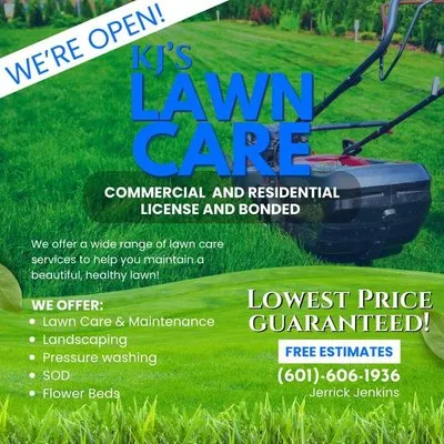 KJ’S Lawn Care Logo