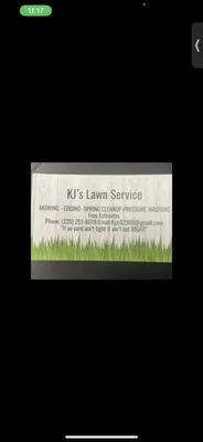 KJ's Lawn Service Logo