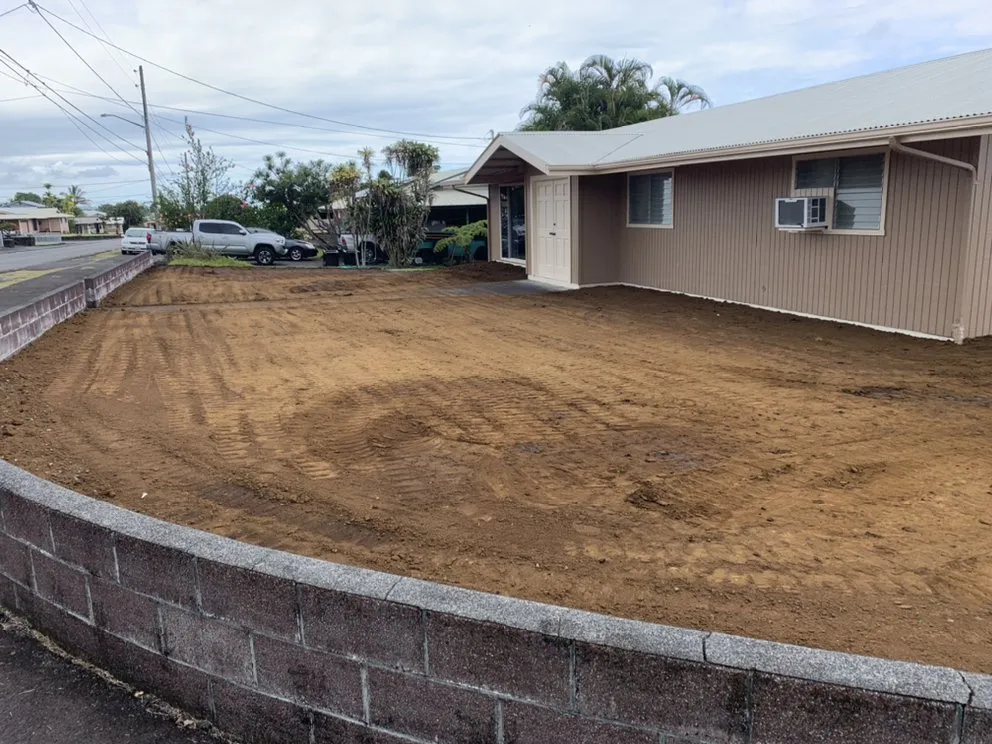 Professional residential landscaping with custom design across Hilo, HI - K&K Excavation & Landscaping Services