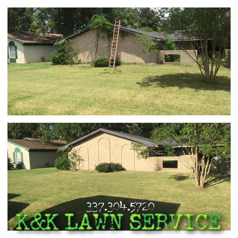 Professional landscape design for residential properties across Iowa, LA - K&K Lawn Service