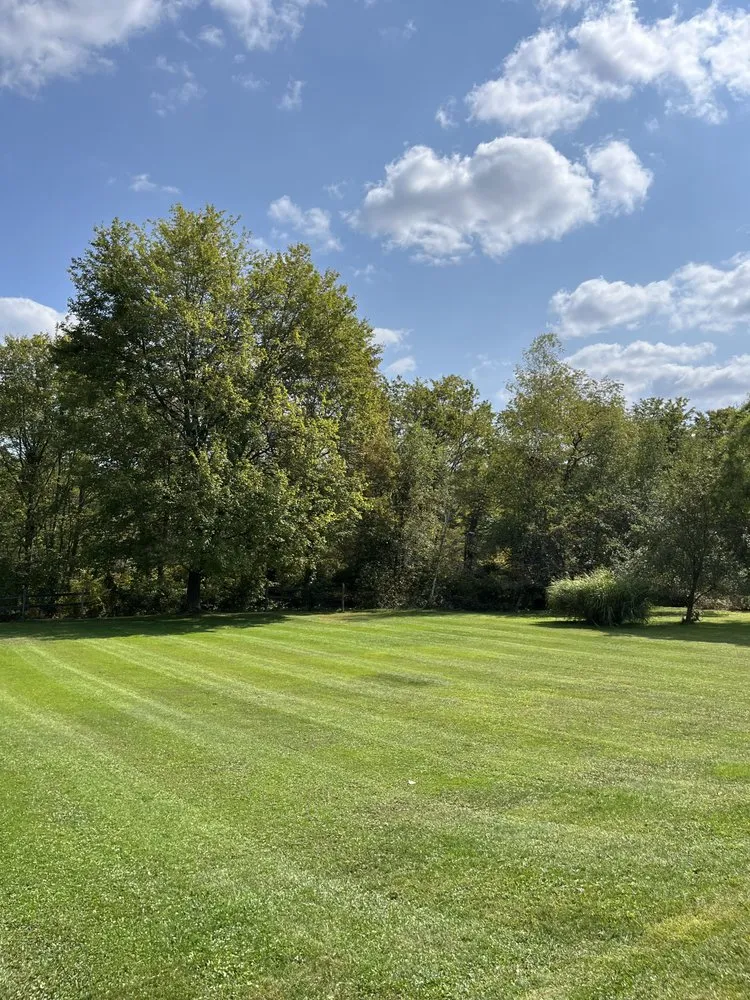 Professional lawn mowing service in Woodland, PA by KL Landscape