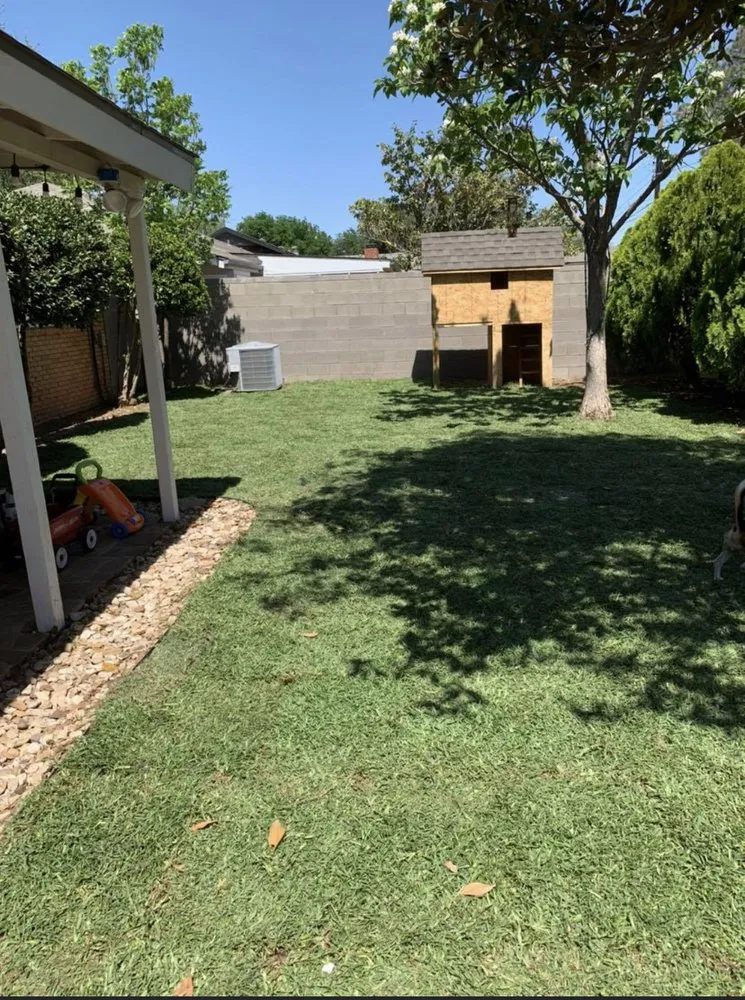 Custom lawn mowing service for outdoor upgrades in Midland, TX by K&L Landscaping