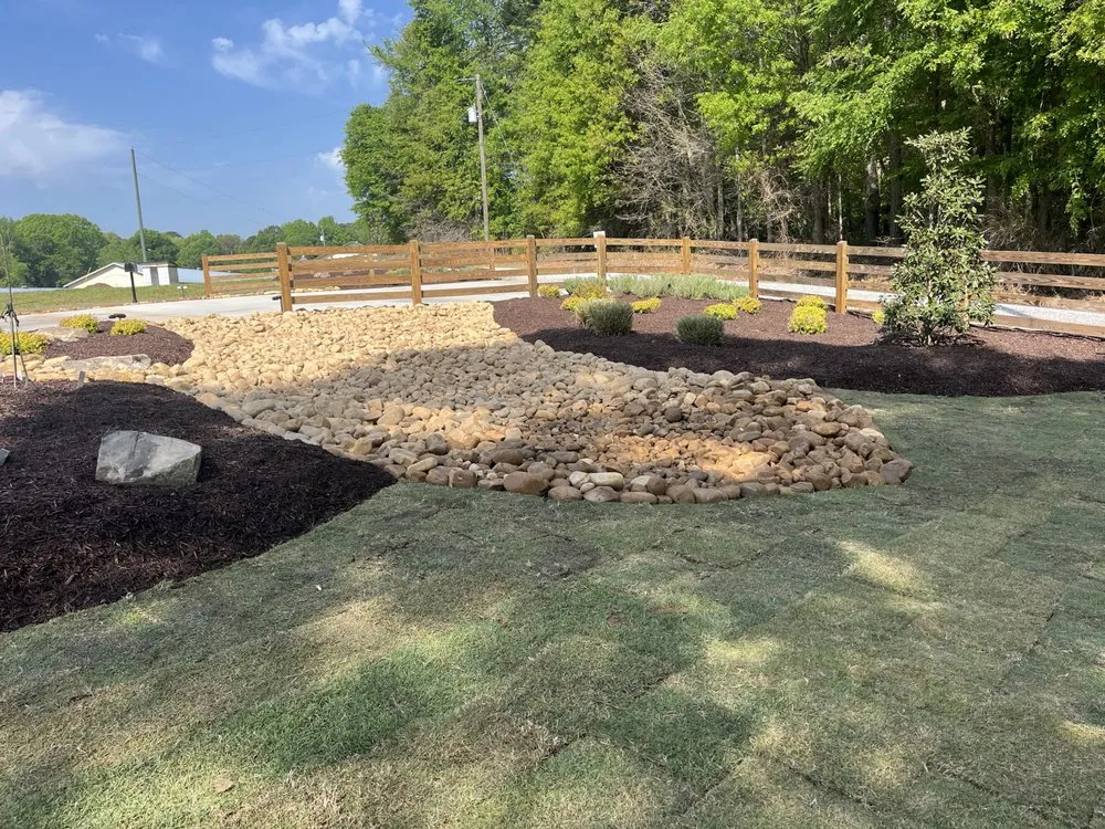 Custom landscape installation for homes across Winder, GA - K&l Lawn Care