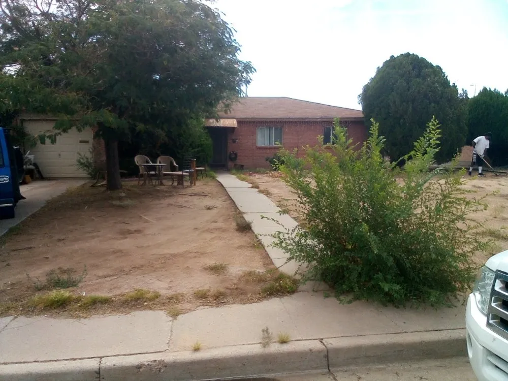 Professional lawn mowing service for year-round maintenance in Albuquerque, NM by Klean It Up Services