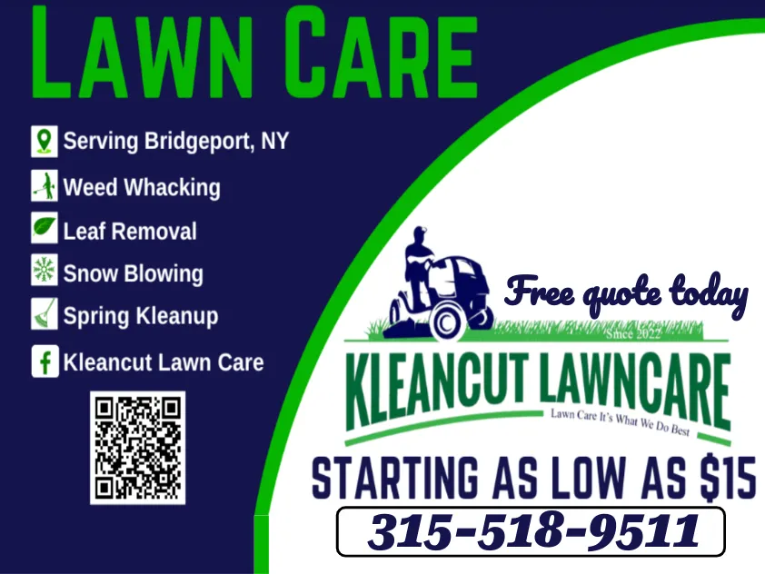 Top-rated lawn mowing service in Syracuse, NY by KleanCut Lawn Care