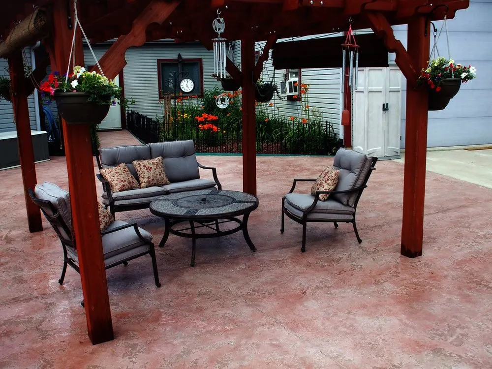 Professional garden landscaping for outdoor upgrades in Phoenixville, PA by Kleencrete Overlay Solutions