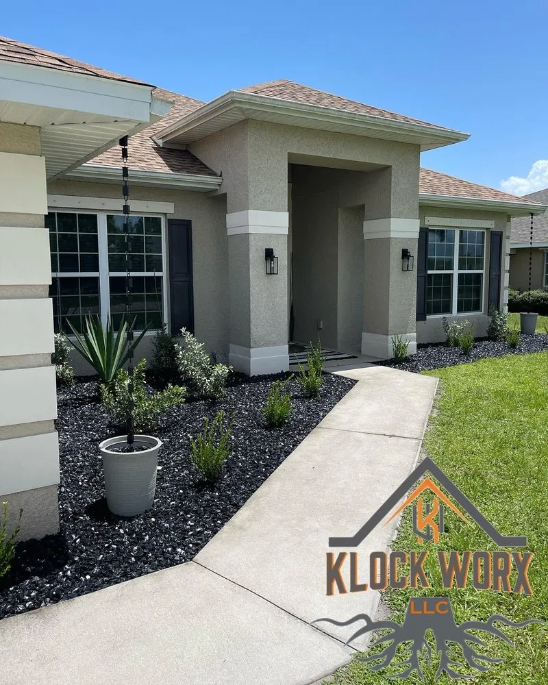 Affordable landscape installation for residential properties in Punta Gorda, FL by Klockworx
