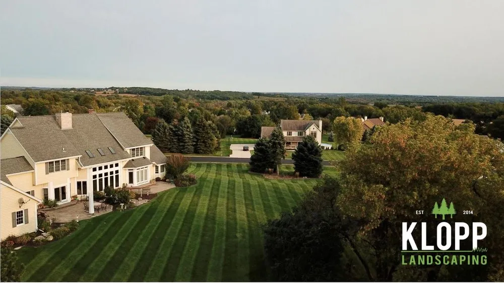 Professional yard cleanup service in Pewaukee, WI by Klopp Landscaping