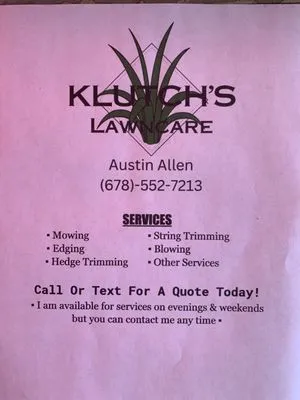 Klutch’s Lawncare Logo