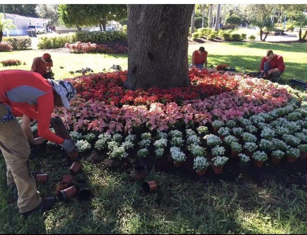 Custom garden landscaping for year-round maintenance in Deltona, FL by Km Landscaping