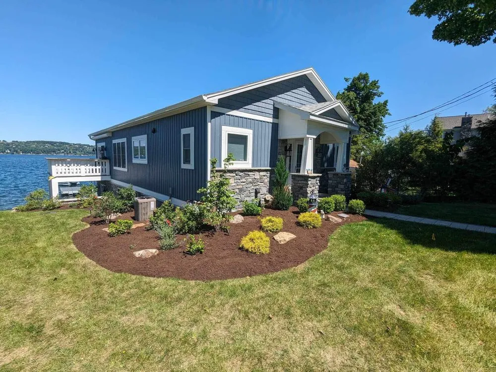 Reliable yard cleanup service with custom design in Macedon, NY by KMB Property Solutions