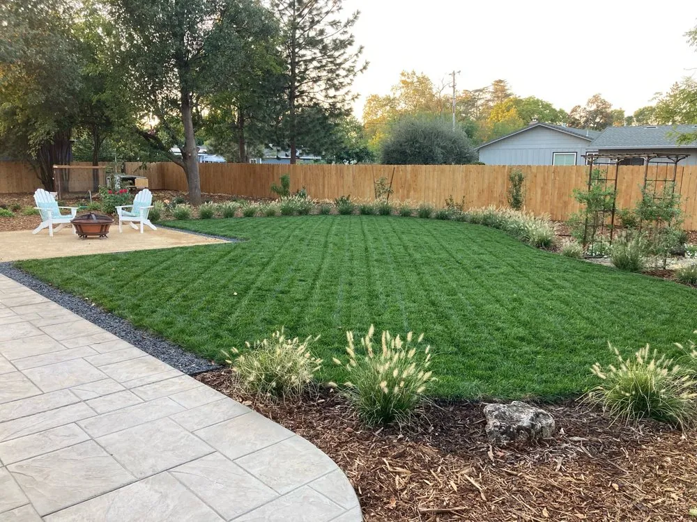 Professional landscape installation for homes in Millville, CA by KMK Landscape Design