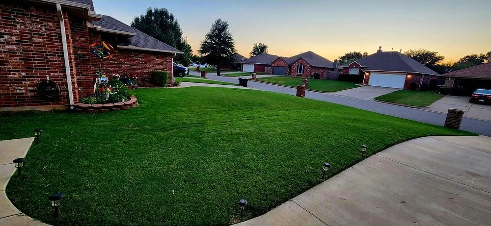Local residential landscaping in Yukon, OK by Kmoto Mowing