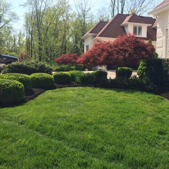 Custom landscape design in North Terre Haute, IN by KMZ Lawn Care