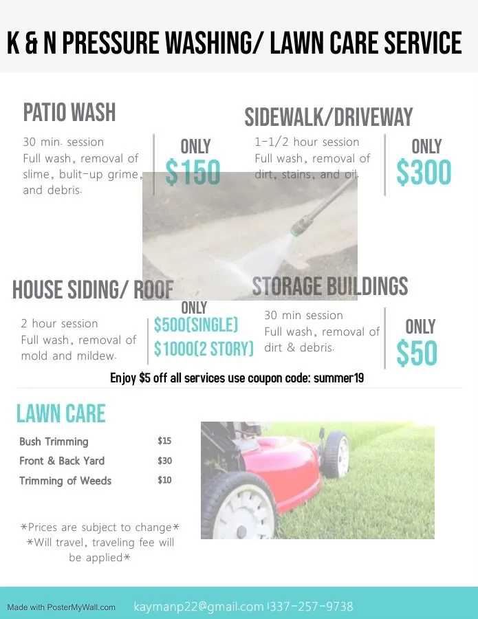 Reliable garden landscaping in Lafayette, LA - K&N Pressure Washing & Lawn Care Service