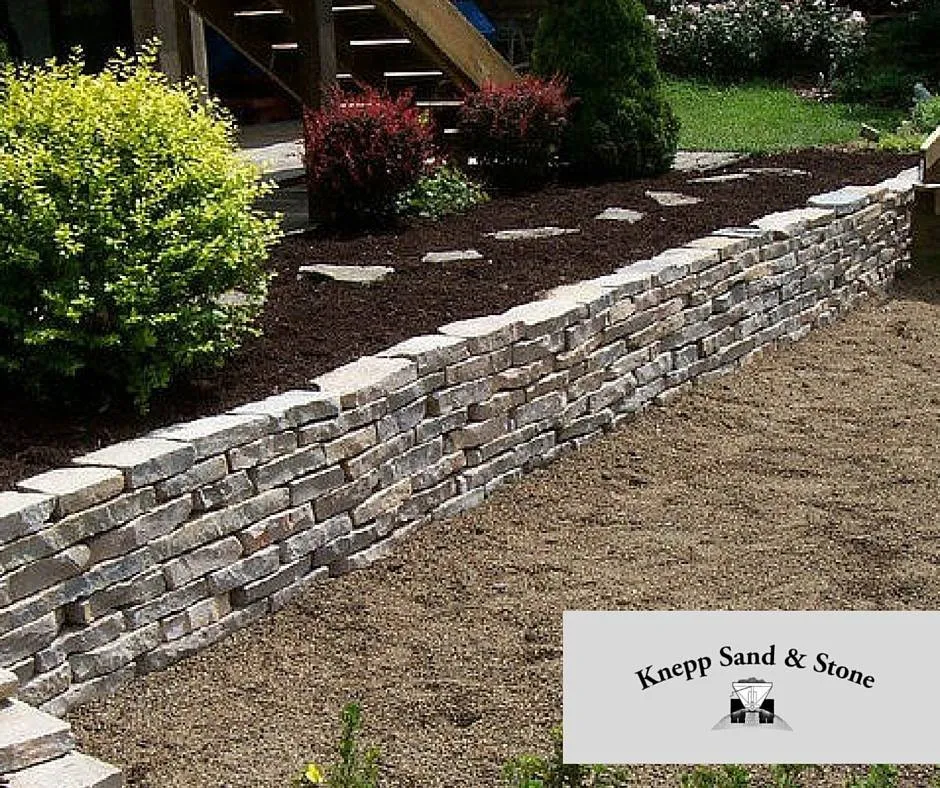 Custom landscape design in New Paris, IN by Knepp Sand & Stone