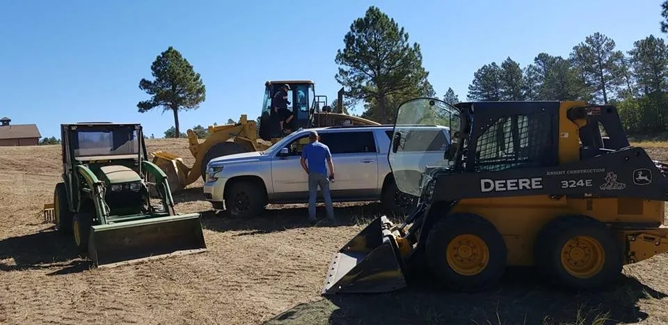 Custom landscape installation in Franktown, CO by Knight Construction Services