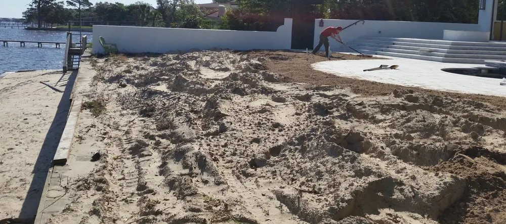 Professional yard cleanup service for outdoor upgrades in Cantonment, FL by Knight Landscape Concepts