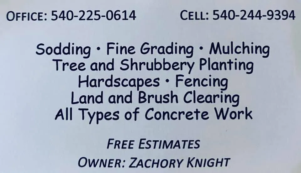 Trusted landscape design in Stanley, VA - Knight’ Third Generation Services LLC