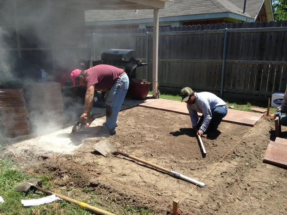 Professional outdoor landscaping in Dallas, TX by Knights Development, LLC