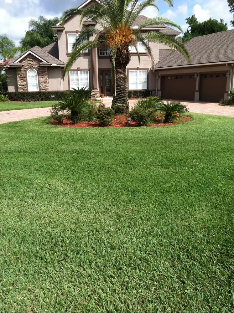 Professional outdoor landscaping in Orange Park, FL by Knight's Lawn Maintenace Inc