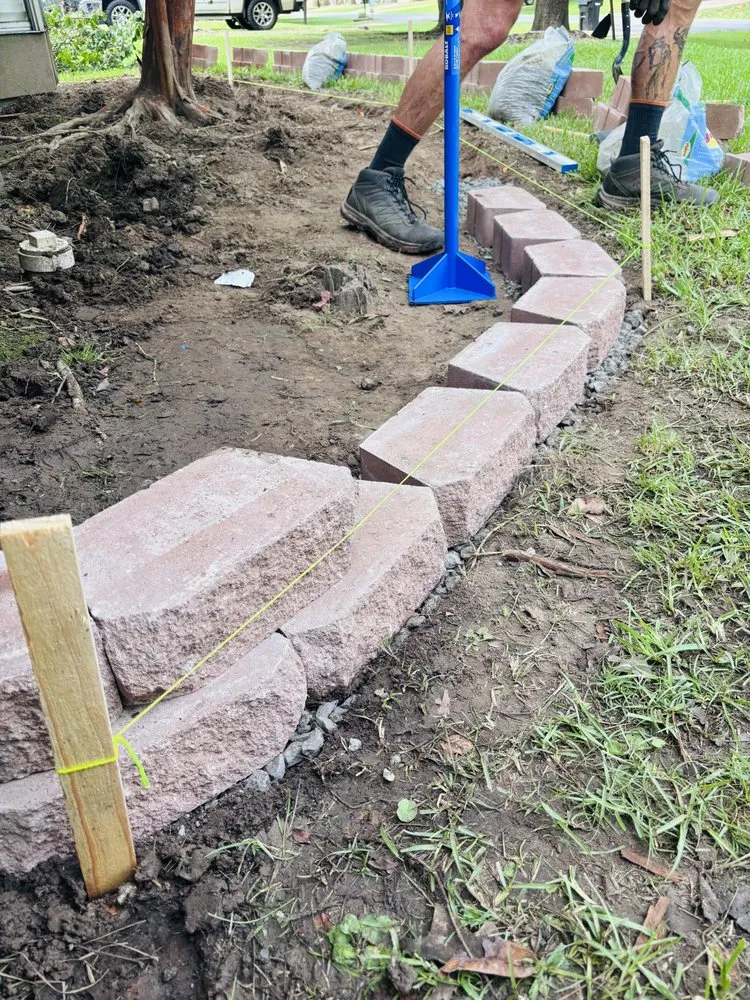 Affordable landscape design in Bossier City, LA by Knights Outdoor Services