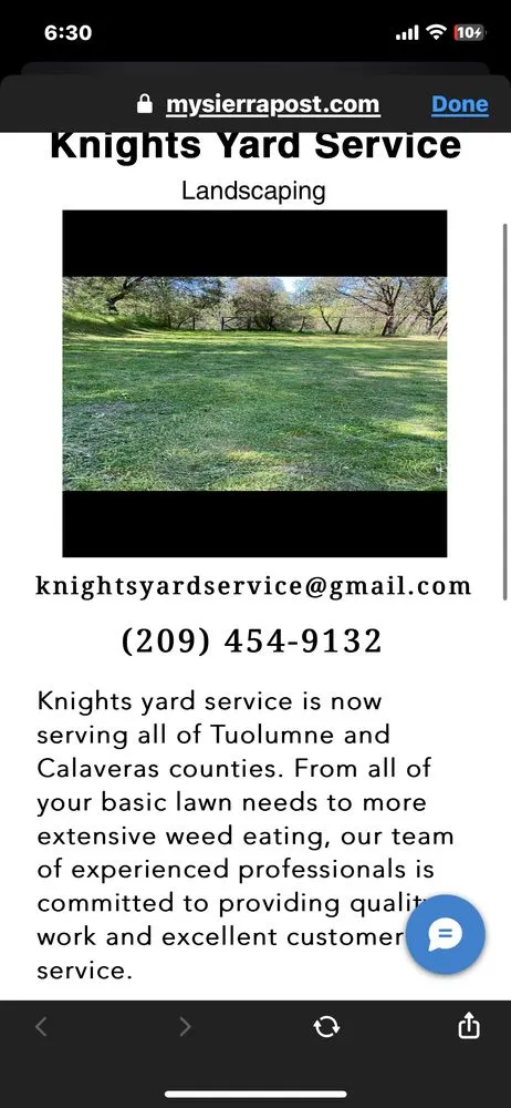 Affordable landscape installation experts serving Sonora, CA - Knights Yard Service