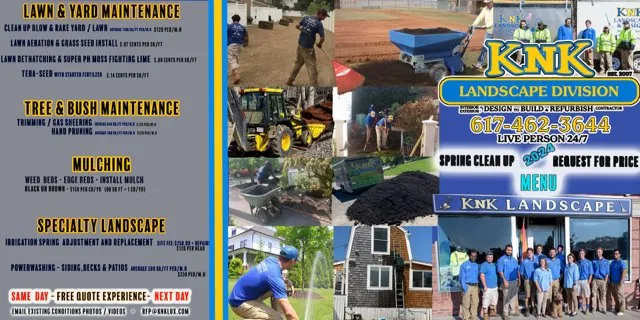 Trusted garden landscaping for residential properties in Norwood, MA by KnK Luxury Development