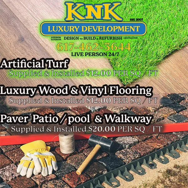 Local outdoor landscaping in Norwood, MA - KnK Luxury Development