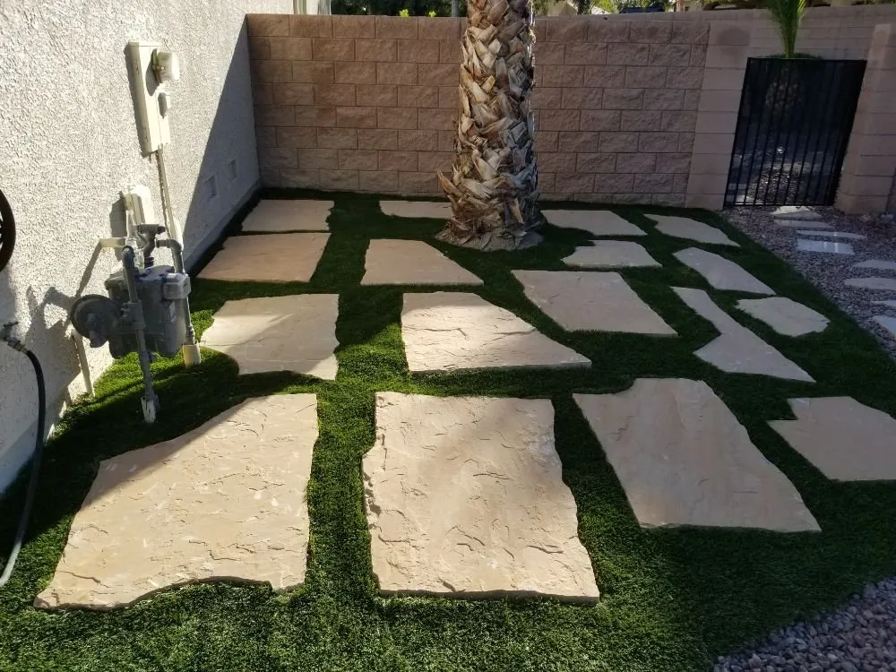 Affordable lawn mowing service for beautiful yards in Las Vegas, NV by Knockout landscape