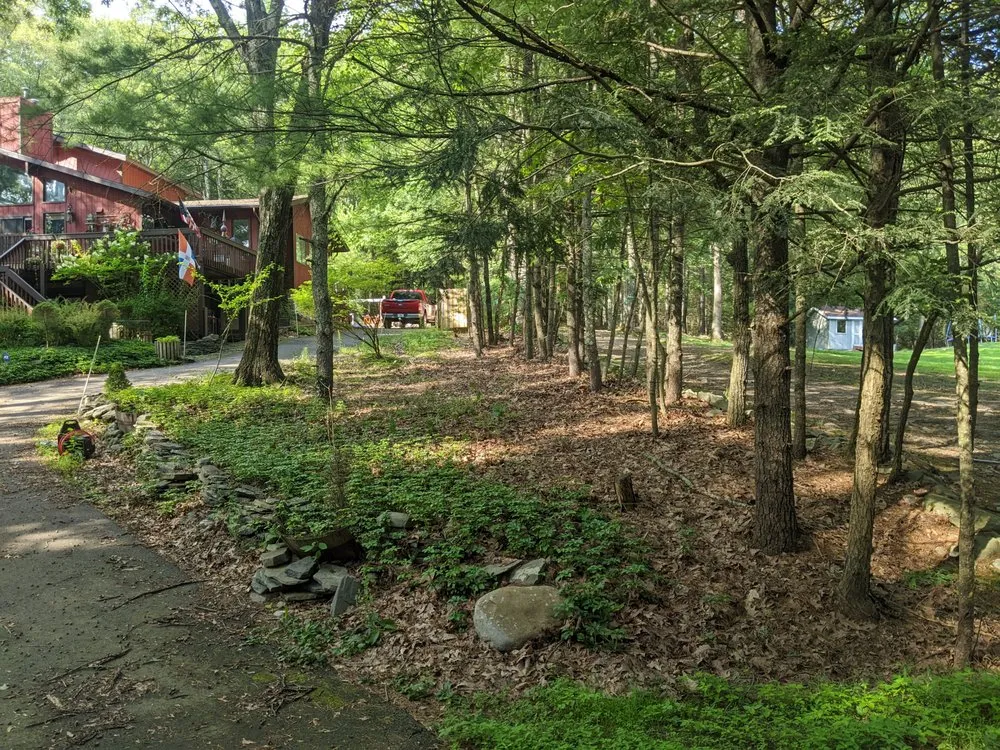 Custom residential landscaping with custom design in Milford, PA by K.O. Landscaping