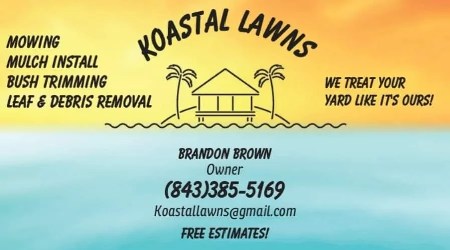 Local yard cleanup service for residential properties in Myrtle Beach, SC by Koastal Lawns